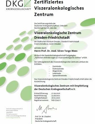 Zertifikat 5 Entitäten